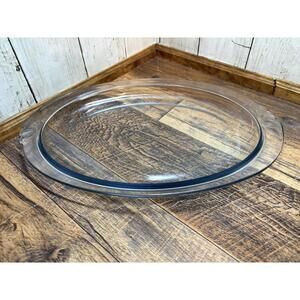 Vintage Clear PYREX 812 Oval Utility platter 12.5"x8.5" Glass A-EE Oven/Broiler